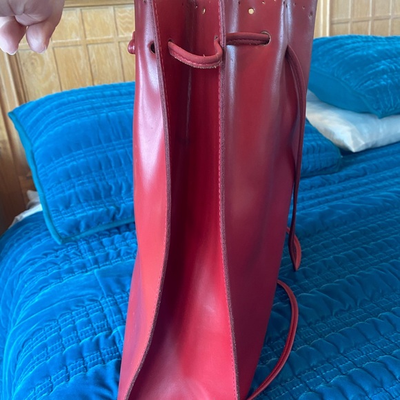 Furla red leather bag - Picture 5 of 6